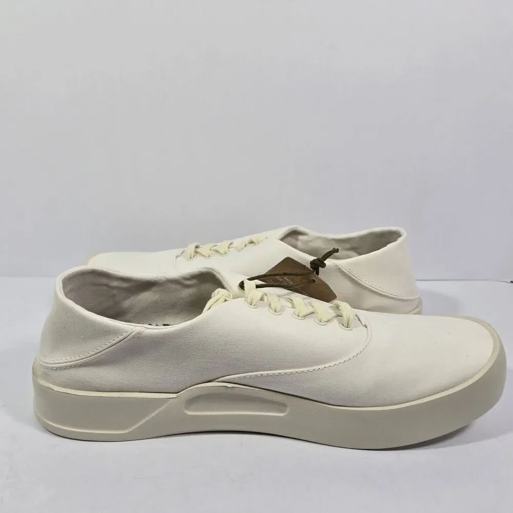 Olukai Tradewind Men's Off White Casual Shoes Lightweight Canvas Shoes Mens 9.5